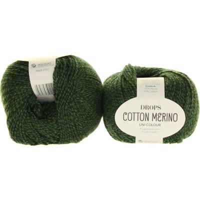 Drops Cotton Merino 22 tmavě zelená