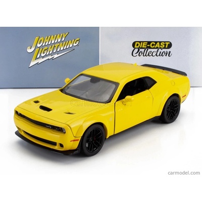 Johnny lightning Dodge Challenger Srt Hellcat Widebody 2018 Žlutá 1:24