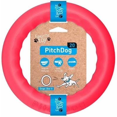 PitchDog tréninkový Kruh pro psy růžový 17 cm