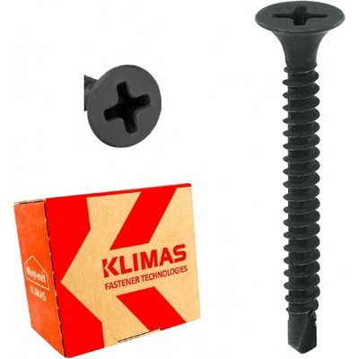 KLIMAS Wkret-met KSSG PH-2 fosfátový samořezný vrut typu sádrokarton - kov Ø3.5 x 35 mm - 1 000 ks – Hledejceny.cz