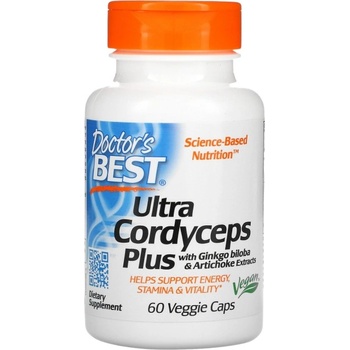 Doctor's Best Ultra Cordyceps Plus | With Artichoke & Ginkgo Biloba [60 капсули]