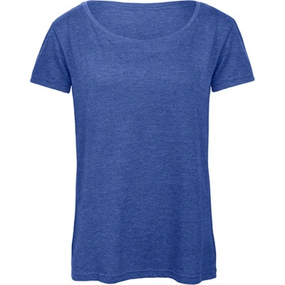 B&C Dámske tričko TW056 Heather Royal Blue
