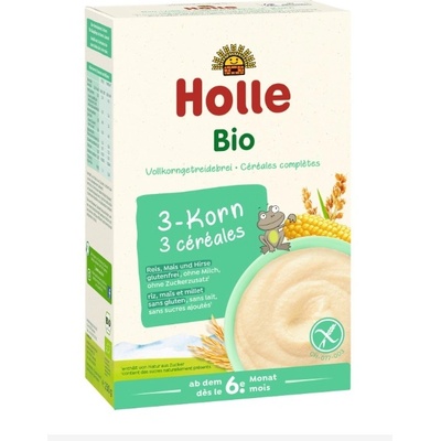 Holle Bio bezmliečna kaša 3 druhy obilnín 250 g