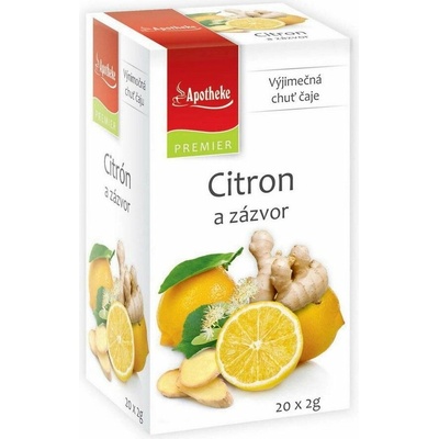 Apotheke čaj SEL Citrón a zázvor 20 x 2 g