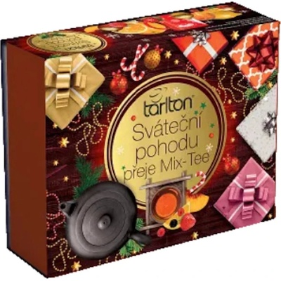 Tarlton Mix černých čajů Sváteční pohoda porcovaný s přebalem 60 sáčků
