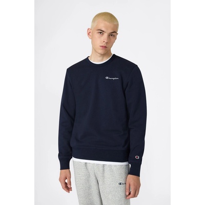 Champion Men’s Fleece Crewneck Sweatshirt with Small Embroidered Logo Icons navy blue