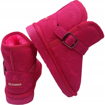 Apawwa detské snehové topánky ružové