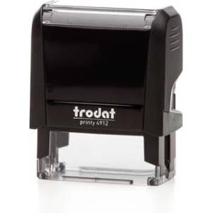 TRODAT Печат, TRODAT "Printy 4912", черен корпус с черна подложка 4912F (4912F)