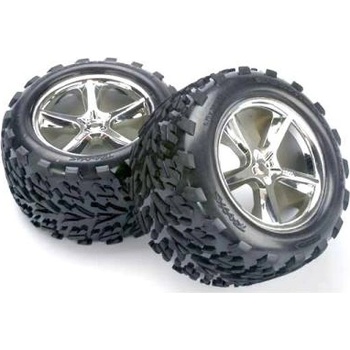 Traxxas колело 3.8", джанта Gemini сребърна H14, гума Talon (2)