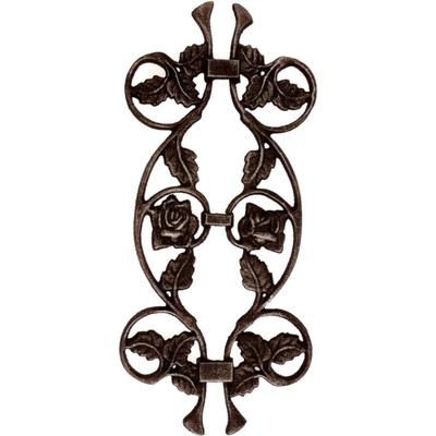 Ornament ruža 400x190 mm, na tyč 12x12mm
