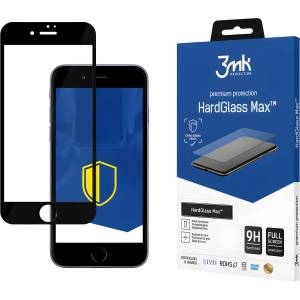 3mk Protection HardGlass Max - защитно стъкло за Apple iPhone 8 - Черен KP23365