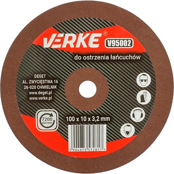 Verke Kotúč ostričky 100 x 10 x 3,2 mm V95002