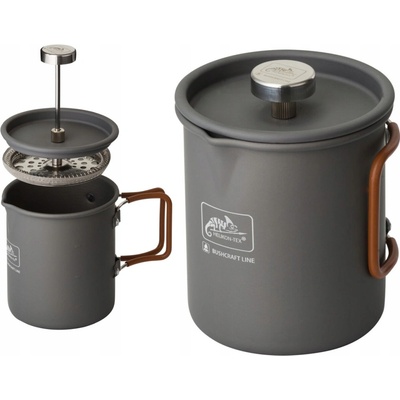 CAMP so sítkom Kanvica FRENCH PRESS 600 ml ŠEDÁ