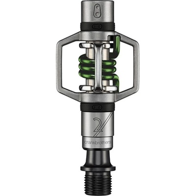Crankbrothers Педали с автомат Crankbrothers Eggbeater 2 Clipless pedals - Silver / Green - размер One Size (860-4550-0211)