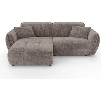 ROPEZ Кафяво-сив шенилов ъглов диван (ляв ъгъл) Nelia - Ropez (Nelia Narożnik L - Lewa OT Cremona 24)