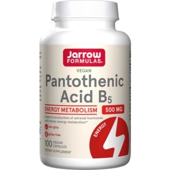 Jarrow Formulas Pantothenic Acid B5 500mg - Пантотенова Киселина | 100 caps (8409)