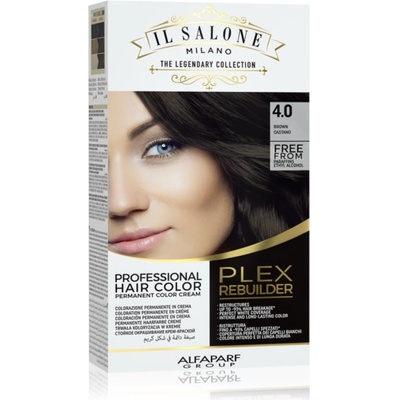 ALFAPARF Milano Il Salone Milano Plex Rebuilder перманентната боя за коса цвят 4.0 - Brown
