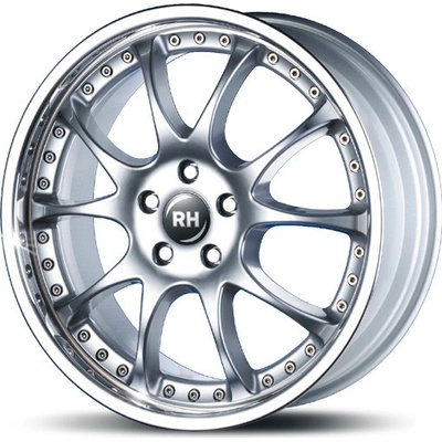 RH RIMS RMK Dynamik 9x18 5x112 ET55 silver with stainless lip