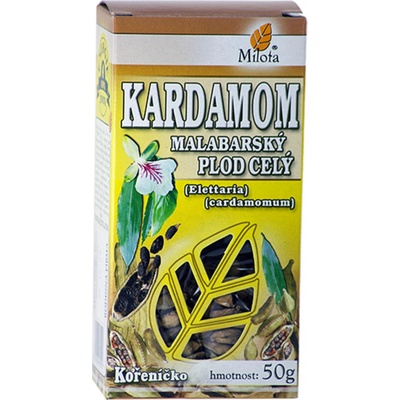 Milota Kardamom obecný plod celý Elettaria cardamomum fructus tot 50 g