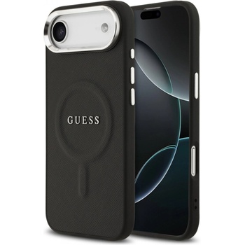 GUESS Гръб Guess PU Saffiano MagSafe Case за iPhone 17 Air - Черен