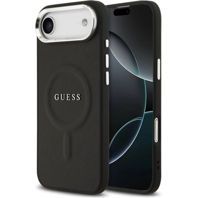 GUESS Гръб Guess PU Saffiano MagSafe Case за iPhone 17 Air - Черен