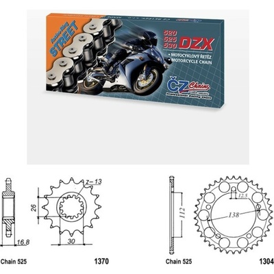ČZ Řetězová sada Honda XL 1000 V Varadero 99-15 – Sleviste.cz