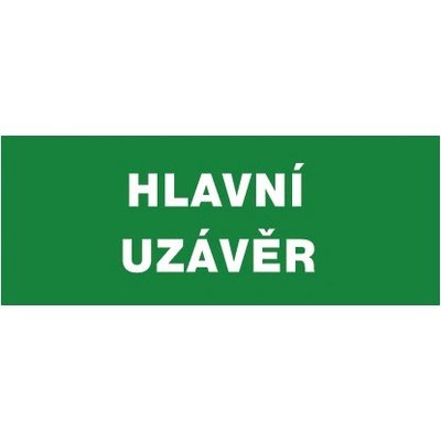 Tabulka bezpečnostní - Hlavní uzávěr 12435