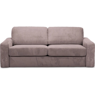 makamii Сиво-розов разтегателен диван от рипсено кадифе 195 cm Nona - Makamii (NONA_3SF_27_P1_C7)