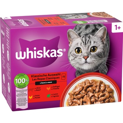 Whiskas 1+ Adult Megapack 24 x 85 g klasický výběr v omáčce 85 g