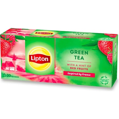 Lipton zelený čaj Red Fruits 20 sáčků