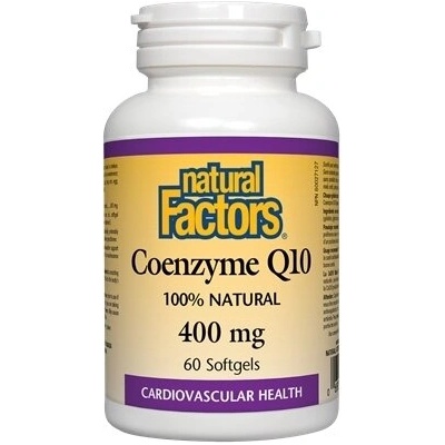 Natural Factors Коензим Q10 400 mg 60 софтгел капсули | Natural Factors (20725 NF)