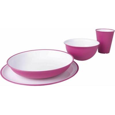 Omada Set plastového nádobí Sanaliving Set 4pcs Fucsia 8022365344737