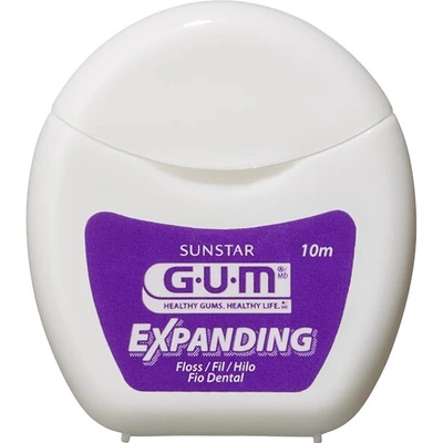 GUM Expanding zubná niť voskovaná s mentolom 10 m