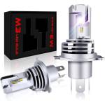  Комплект Умалени Мини Лед Led Диодни Крушки М3 H4 Х4 9V 12V 24V 50W 5000lm за фарове
