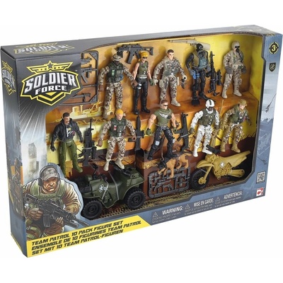 Soldier Force Sada vojáků, figurky Team Patrol, 10 figurek a příslušenství – Zboží Mobilmania