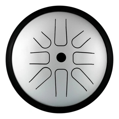 Hluru language drum s vysokými tónmi 8 nôt D-dur dur šedý