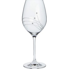 Swarovski Linie sada 2 ks sklenic na víno s krystaly 470 ml