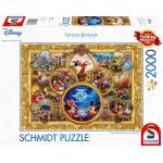 Schmidt Spiele Пъзел Schmidt от 2000 части - Мики и Мини, Мечтан колаж, вид 2 (57371)