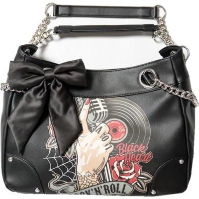 Kabelka black HEART ROCK N ROLL 8063