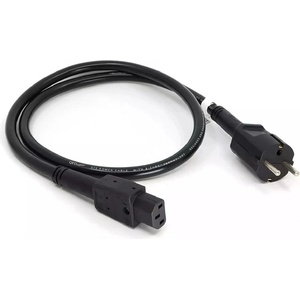 QED Захранващ кабел QED - XT3, 1 m, черен (QE4810)