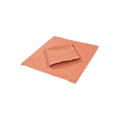 enie baby Mušelínové 30x30cm melange se zlatými puntíky 2 ks