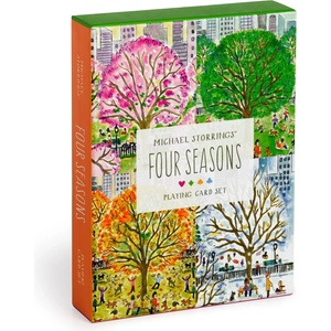 Galison Карти за игра Michael Storrings Four Seasons Playing Card Set, 2 броя