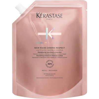 Kérastase Chroma Absolu Bain Riche Chroma Respect vyživující šampon pro barvené vlasy Refill 500 ml