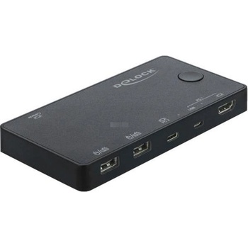 Delock DeLOCK HDMI / USB-C KVM Switch 4K 60 Hz с USB 2.0 KVM суич (11477)