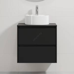 Bath Deluxe Шкаф за баня с мивка TRONDHEIM/VIKEDAL 60x57x46 см черно/бяло (SETBT0146B)