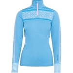 Kari Traa Дамско мериносово термобельо Kari Traa Women's Ines Half Zip Merino base layer - Ocean (115-2737-0313)