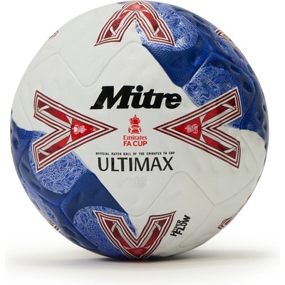 Mitre Футболна топка Mitre Ultimax Pro FA Cup 2025 Football - White/Blue