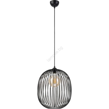LAMKUR Пендел на кабел DESTELLO 1xE27/15W/230V Ø 32 см черен (LA62518)