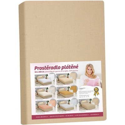 Bellatex Prostěradlo plátěné Kávové 140x200