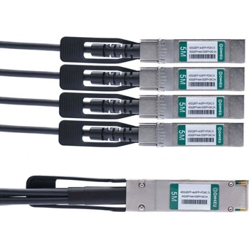 Conneu Хибриден кабел 40G QSFP+ към 4x10G SFP+ DAC & mdash; 5 метра (40GQSFP-4xSFP+PDAC-5)